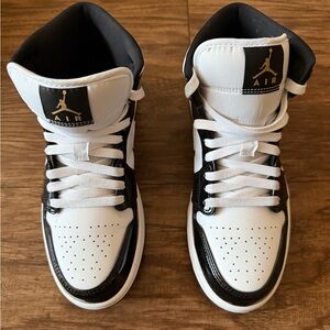 Jordan Black and White Sneakers